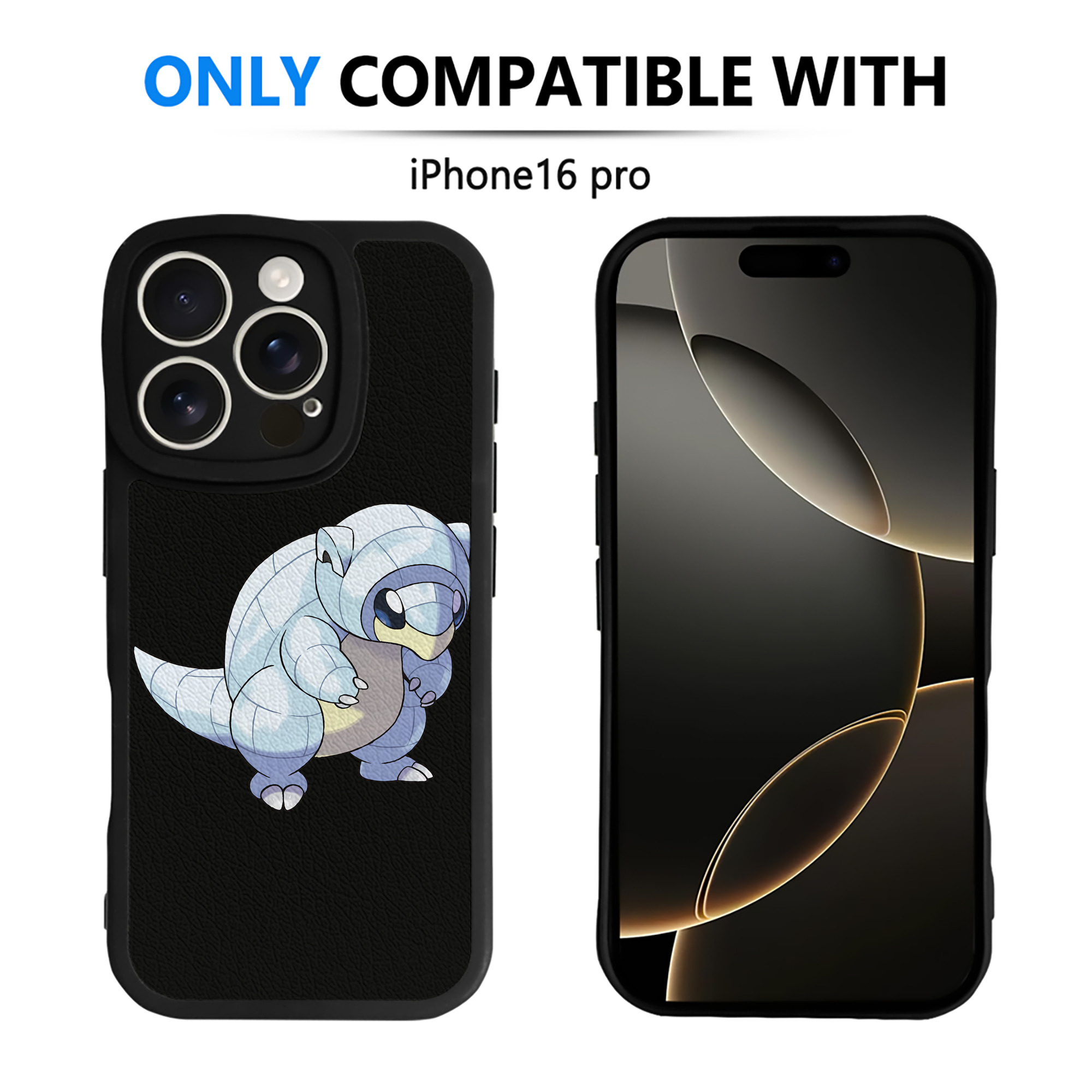 （画像用） ポケットモンスター Pokémon 【iPhone 16シリーズ対応】シリコンスマホケース（レザー調） 材質：シリコン